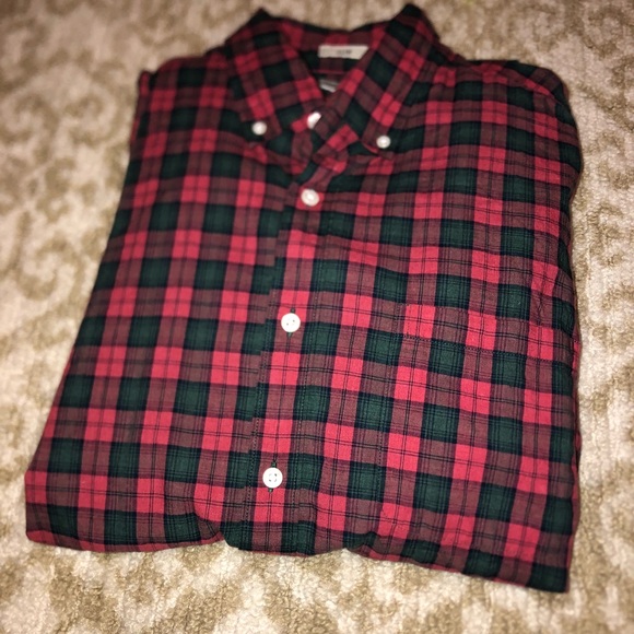 J.Crew Slim Fit Red Plaid Shirt - Size Medium - Picture 7 of 7